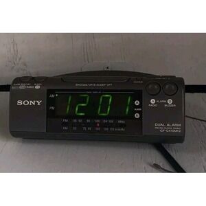 Sony Dream Machine ICF-C470MK2 Dual Alarm AM/FM Radio‎ Alarm Clock Tested Works